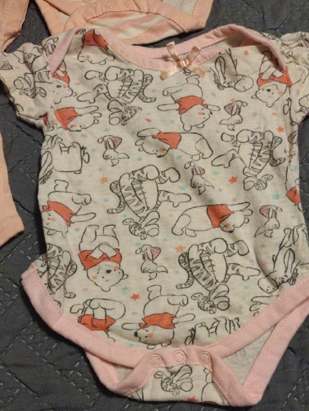Disney Baby Pink Winnie the Pooh Girls' Bodysuit Set - Light Pink & White - Picture 7 of 14